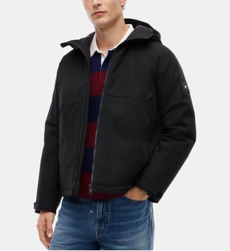 Blouson matelasssé capuche - Tommy Hilfiger - Noir