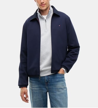 Veste réversible courte zippée - Tommy Hilfiger - Bleu marine