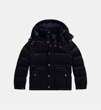 Doudoune convertible en velours côtelé - Polo Ralph Lauren - Bleu marine
