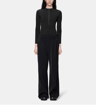 Pantalon Wide à doubles pinces - Rains - Noir