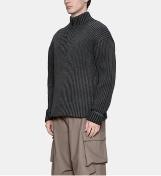 Pull Sapa Knit Half Zip - Rains - Gris foncé