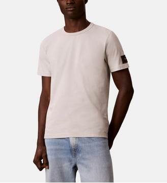 T-shirt Classic jersey badge - Calvin Klein - Beige clair