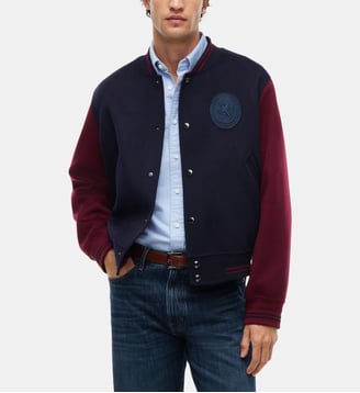 Blouson Varsity - Tommy Hilfiger - Bleu marine et bordeaux