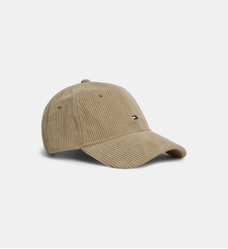 Casquette côtelée drapeau - Tommy Hilfiger - Beige foncé