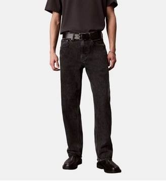 Jean 90'S droit délavé - Calvin Klein - Noir