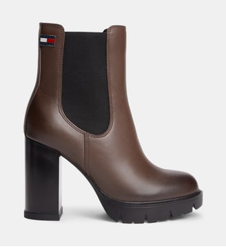 Chelsea High Heel Boots - Tommy Hilfiger - Marron