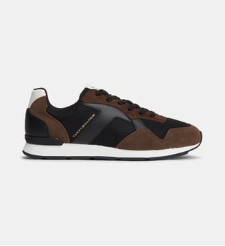 Baskets basses bicolore - Tommy Hilfiger - Marron et noir