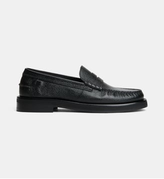 Mocassins Premium en cuir grainé - Tommy Hilfiger - Noir