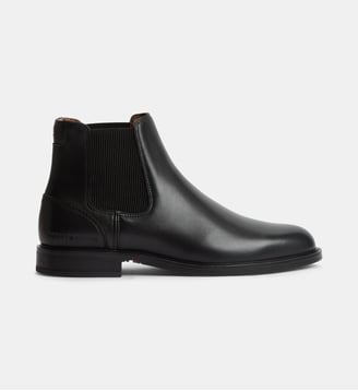 Boots Chelsea en cuir - Tommy Hilfiger - Noir