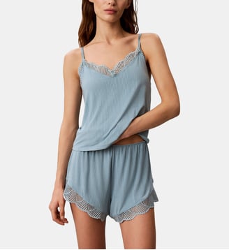 Caraco Lace - Calvin Klein - Bleu ciel