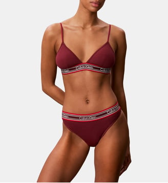 String modal stretch signature - Calvin Klein - Bordeaux