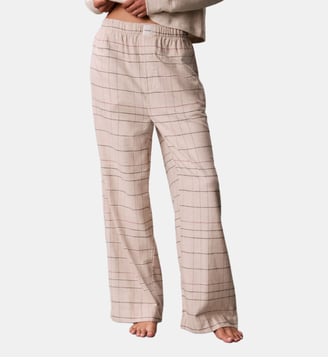 Pantalon de pyjama en flanelle - Calvin Klein - Beige et gris
