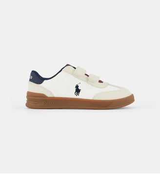 Baskets basses Hollis EZ - Polo Ralph Lauren - Blanc et gris