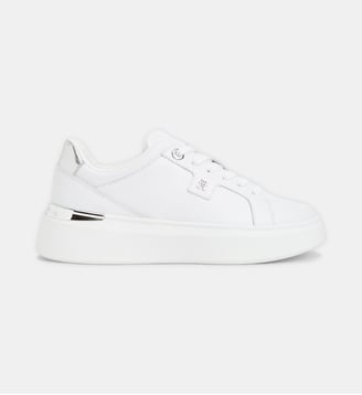 Baskets Basses à Plateforme Platform Chic - Tommy Hilfiger - Blanc et argent