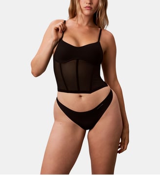 Bustier Minimalist mesh - Calvin Klein - Noir