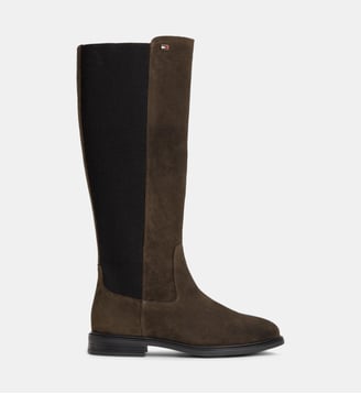 Bottes plates en suède - Tommy Hilfiger - Marron