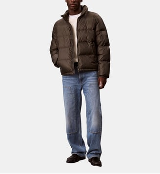 Doudoune nylon - Calvin Klein - Kaki moyen