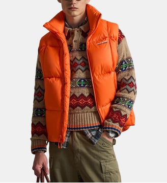 Doudoune sans manches droite matelassé - Polo Ralph Lauren - Orange