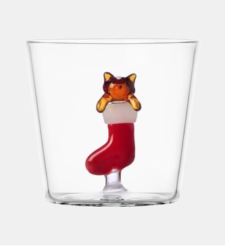 Gobelet Chat dans Chaussette 30 cl - Ichendorf Milano - Multicolore