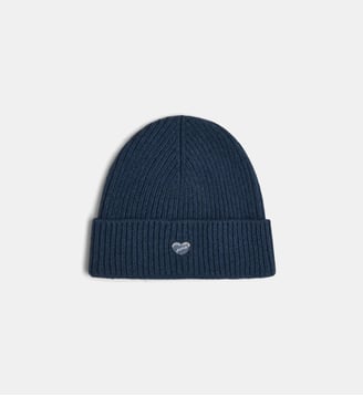 Bonnet Vincenne Patch Cœur - Maison Labiche - Midnight blue