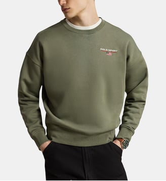 Sweat Polo Sport Relaxed Fit en molleton - Polo Ralph Lauren - Olive