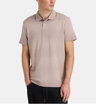 Polo Engineered Piqué coton - Calvin Klein - Beige moyen