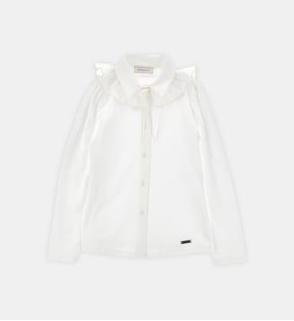 Chemise à collerette amovible Gorgera - Monnalisa - Blanc