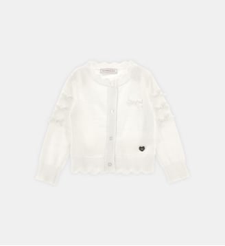 Gilet à nœud - Monnalisa - Blanc
