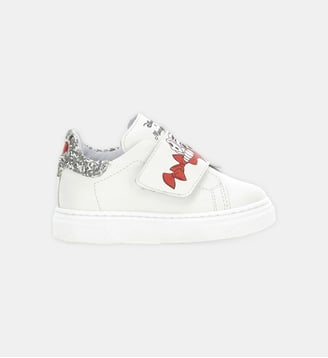 Baskets basses chien Disney - Monnalisa - Blanc
