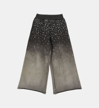 Pantalon à strass dégradés - Monnalisa - Gris