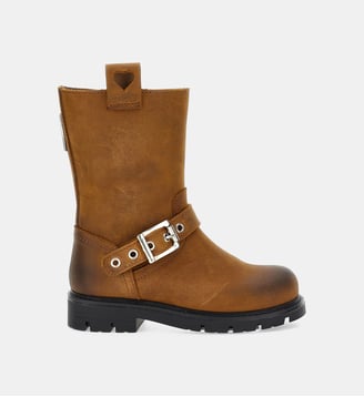 Bottes de motard à boucle - Monnalisa - Marron