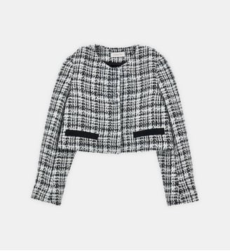 Veste bouclée - Monnalisa - Blanc et noir