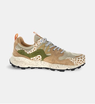 Baskets Basses Yamano 3 Uni - Flower Mountain - Beige et vert