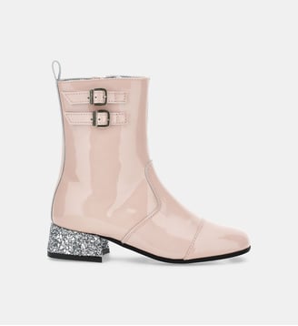Bottines vernies glamour - Monnalisa - Rose clair