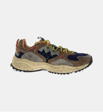 Baskets Basses Yamabushi Man - Flower Mountain - Marron et gris