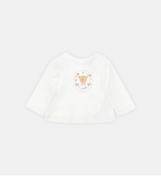 T-shirt à manches longues Bambi - Monnalisa - Blanc