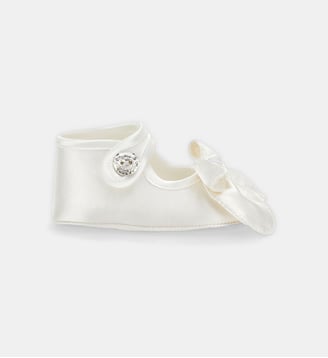 Ballerines duchesse à nœud papillon - Monnalisa - Blanc