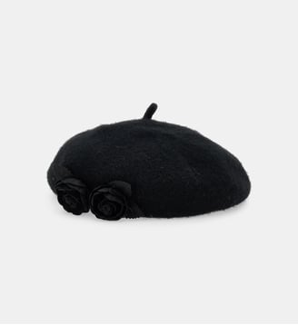 Béret en feutre - Monnalisa - Noir