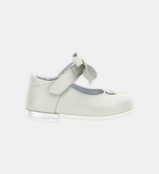 Ballerines à bride nœud papillon - Monnalisa - Blanc
