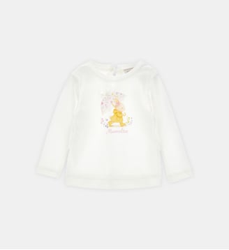 T-shirt à manches longues - Monnalisa - Blanc