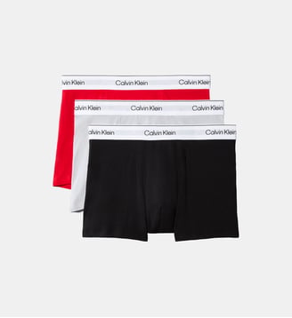 Lot de 3 boxers relaxed fit - Calvin Klein - Noir et rouge