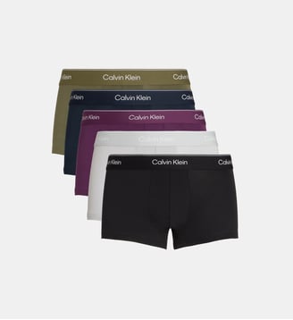 Lot de 5 boxers Icon coton stretch - Calvin Klein - Multicolore