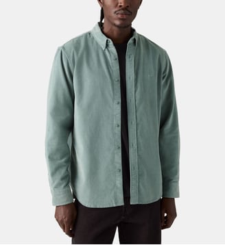 Chemise ample coton velours milleraies - Levi's - Bleu vert