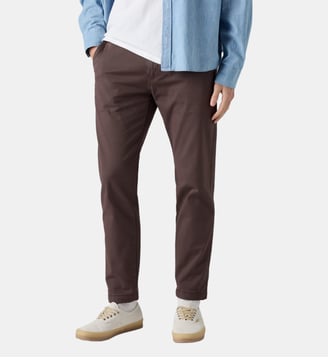 Pantalon chino tapered coton stretch - Levi's - Marron