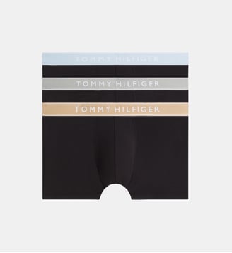 Lot de 3 boxers coton stretch signature - Tommy Hilfiger - Noir