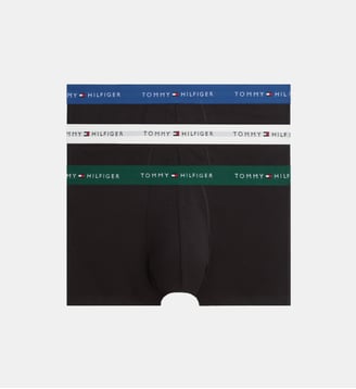 Lot de 3 boxers coton stretch signature - Tommy Hilfiger - Noir
