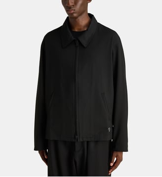 Blouson droit signature en laine mélangée - Y-3 - Noir