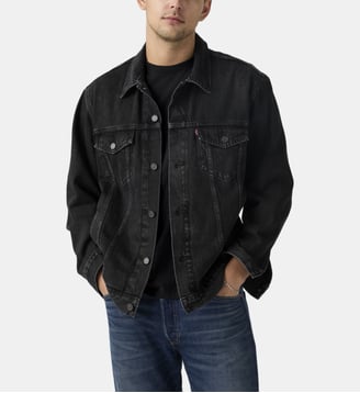 Veste Trucker droite coton denim - Levi's - Noir