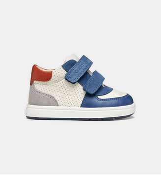Baskets basses Biglia  - Geox - Blanc et bleu