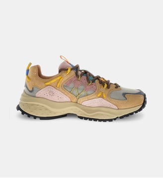 Baskets basses Yamabushi Woman - Flower Mountain - Beige et multicolore